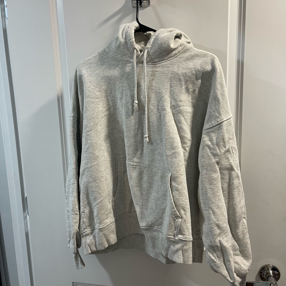 Tna light Gray Cozy Drawstring Hoodie